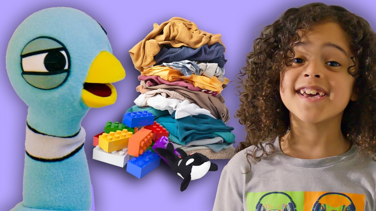 The Pigeon Explains How to Clean Your Room | Video for Kids | Mo Willems Workshop