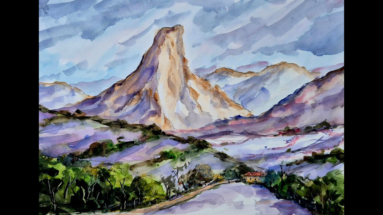 Taller  acuarela - 54  - Juan Mieres -   Naranjo de Bulnes - Asturias