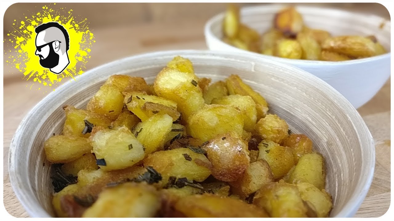 Knusprige Kartoffel Bites aus dem Backofen [REZEPT] | Pommes Män