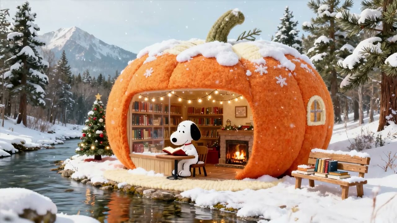 Snoopy's Morning Jazz Lofi ☕Chill Winter Lofi Beats to Study 📚 Cozy Lofi Music Relaxation