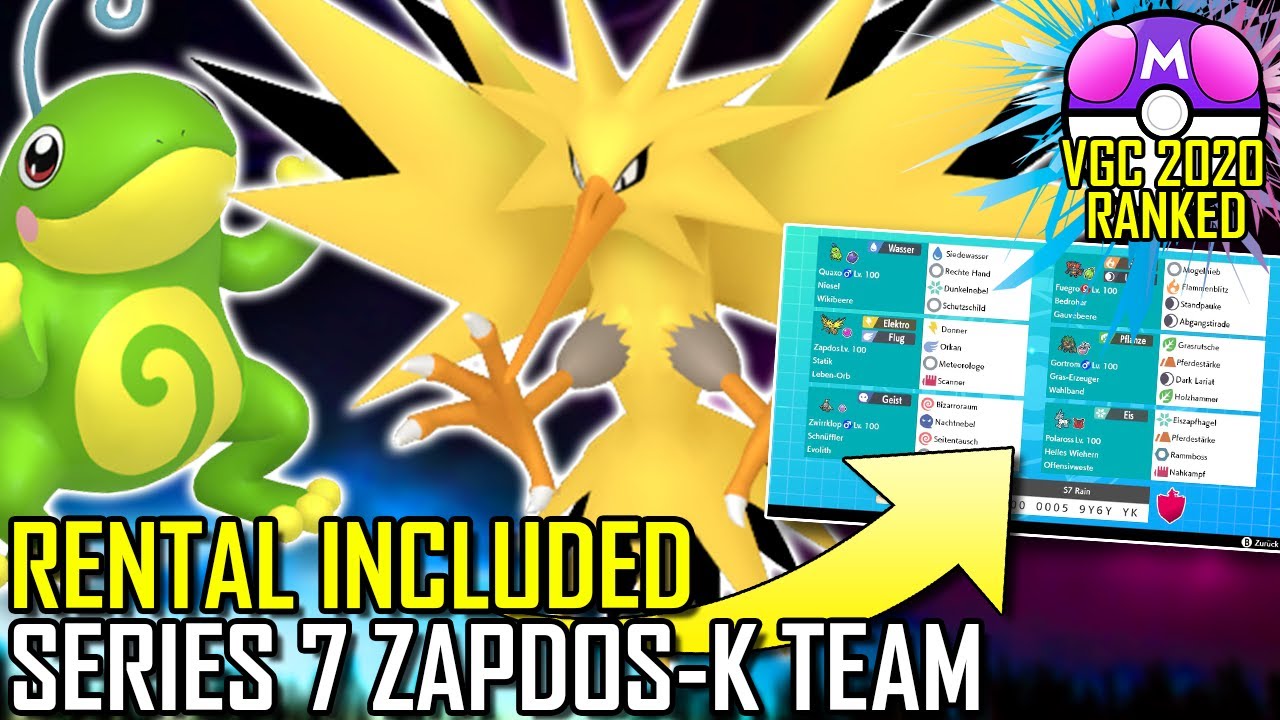 SERIES 7 RAIN TEAM | VGC 2021 | Pok&eacute;mon Sword & Shield - Pok&eacute;sports