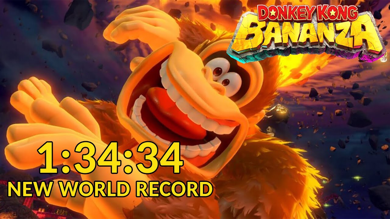 Donkey Kong Bananza Any% in 1:34:34 (FORMER WORLD RECORD)