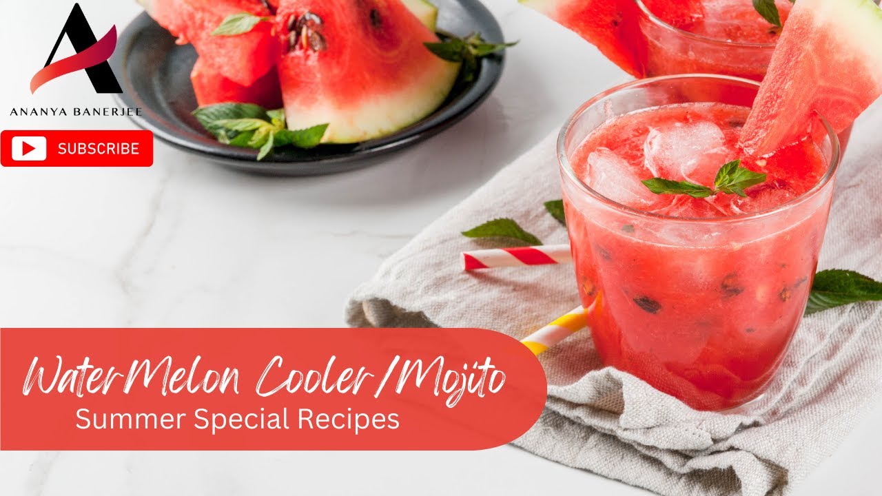 Refreshing Watermelon Mojito Recipe | Easy DIY Summer Watermelon Mocktail | Tarbooj Drinks | Coolers