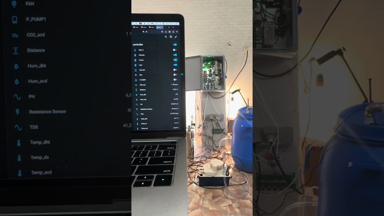 Демо работы нашего растворного узла на ESP32/ESPHome/Home Assistant