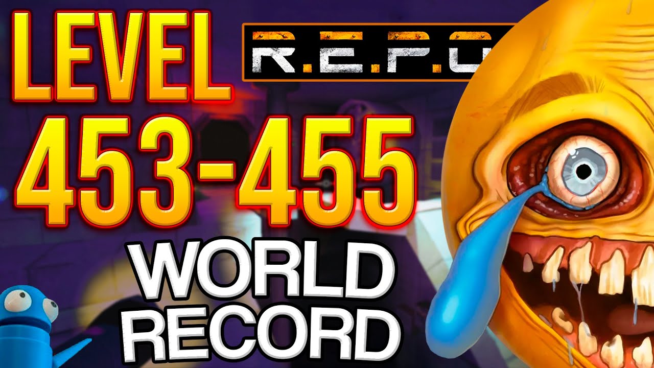 R.E.P.O. Solo World Record Level 453-455 | HUNTSMAN HELPED ME!💀