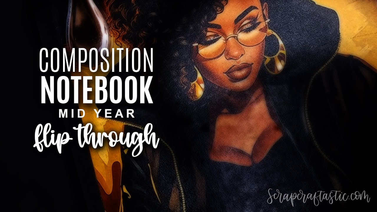 Altered Composition Notebook Planner and Journal MID YEAR Flip Though