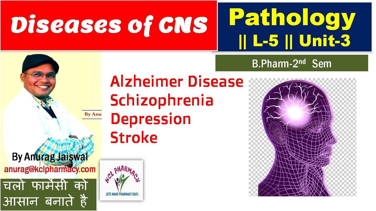Alzheimer , Schizophrenia,  Stroke & Depression | Disorder of CNS  || L-5 Unit-3 | Pathology 2nd Sem
