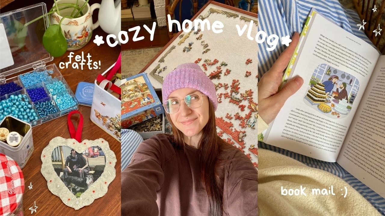Уютный домашний видеоблог: поделки из фетра, почтовые отправления книг и тележки для рукоделия! 🎨