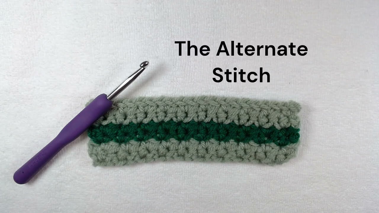The Alternate Stitch Crochet Tutorial - Right Hand Version