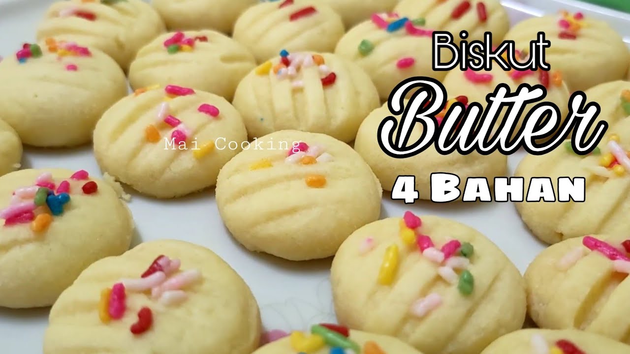 Galletas de mantequilla simples - 4 ingredientes 😍