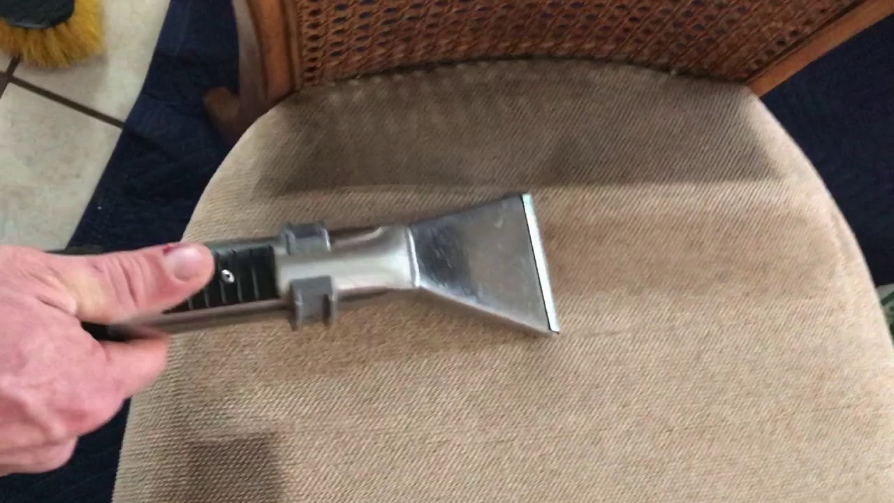 Cleaning years of grime off of this dining room chair!