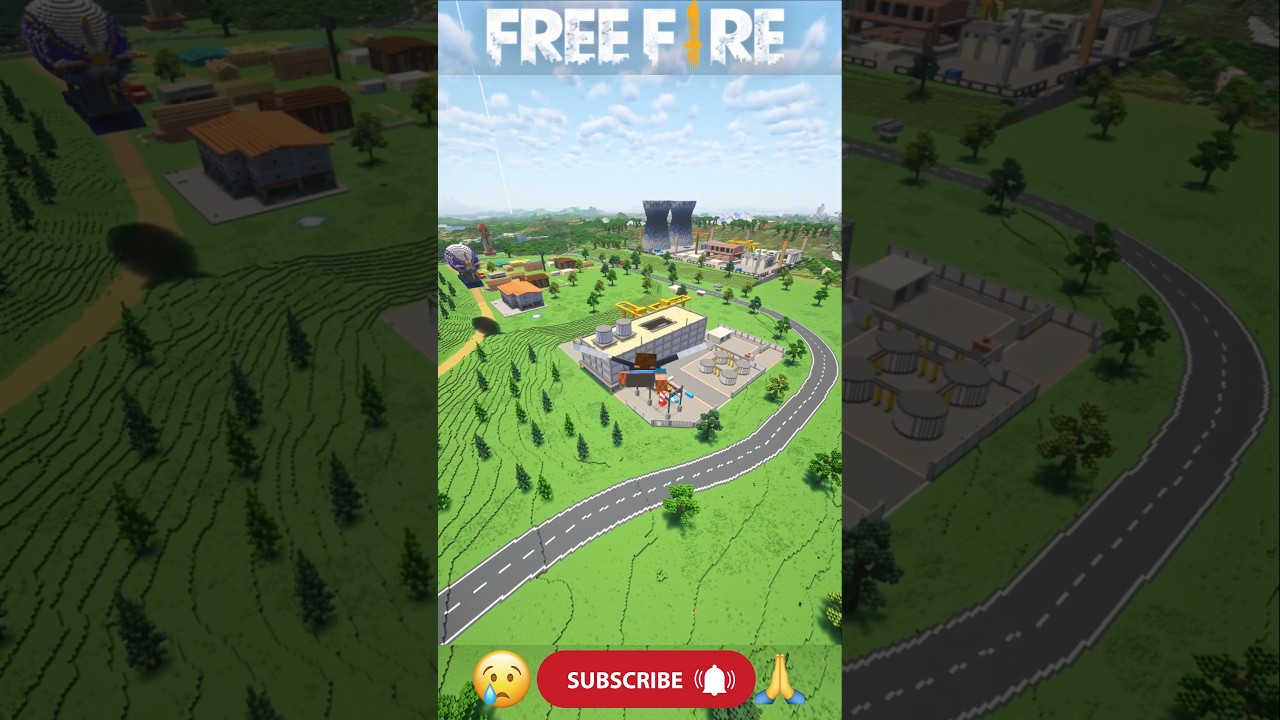 Free Fire Barmuda Map In Minecraft #sakuragaming