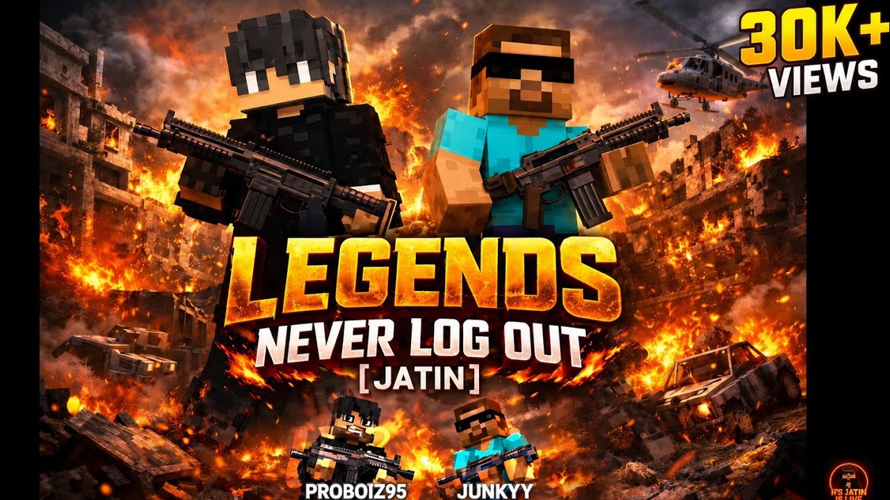 LEGEND NEVER LOG OUT (ft. JATIN)|| @ProBoiz95 and @junkeyy  hindi rap song|| HINDI HARD RAP || JATIN