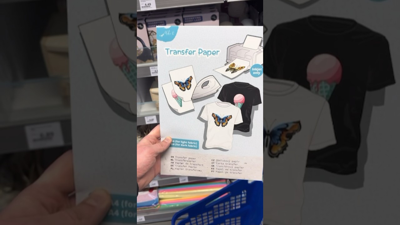 Je teste le papier transfert pour faire des impressions sur vos vêtements 👕 