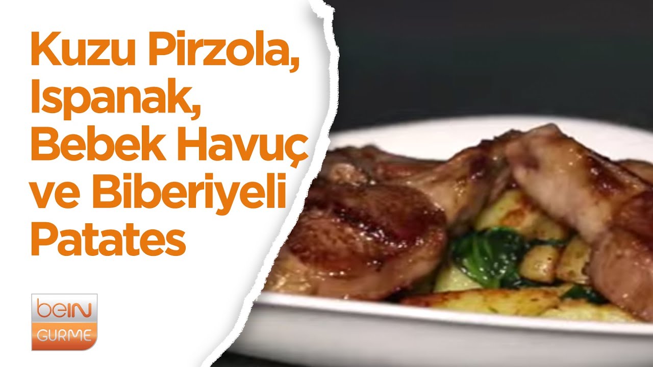 İmza Yemekler | Kuzu Pirzola, Ispanak, Bebek Havuç ve Biberiyeli Patates |
