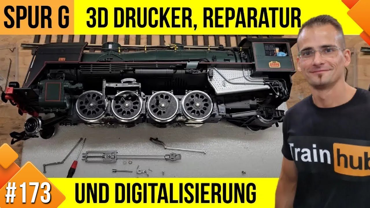 Unsere LGB Gartenbahn #173, 3D Drucker, Digitalisierung und Reparatur einer Lok