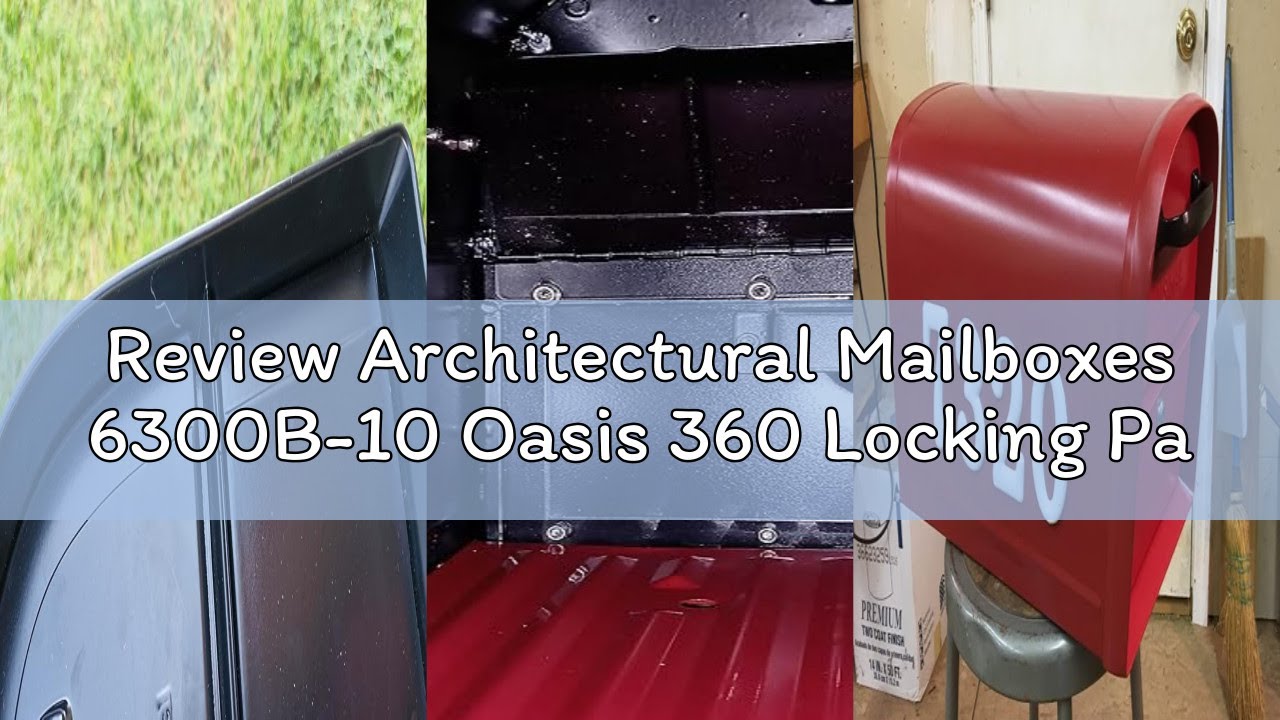 Review Architectural Mailboxes 6300B-10 Oasis 360 Locking Parcel Mailbox, Extra Large, Black, 6300B-