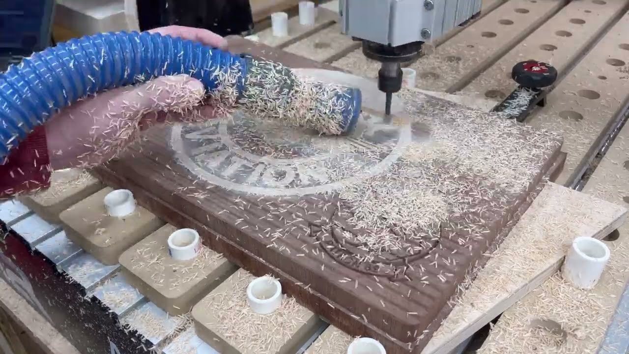 US Naval Aviation Cutting Board || CNC Inlay || Making Process || Wood Inlay