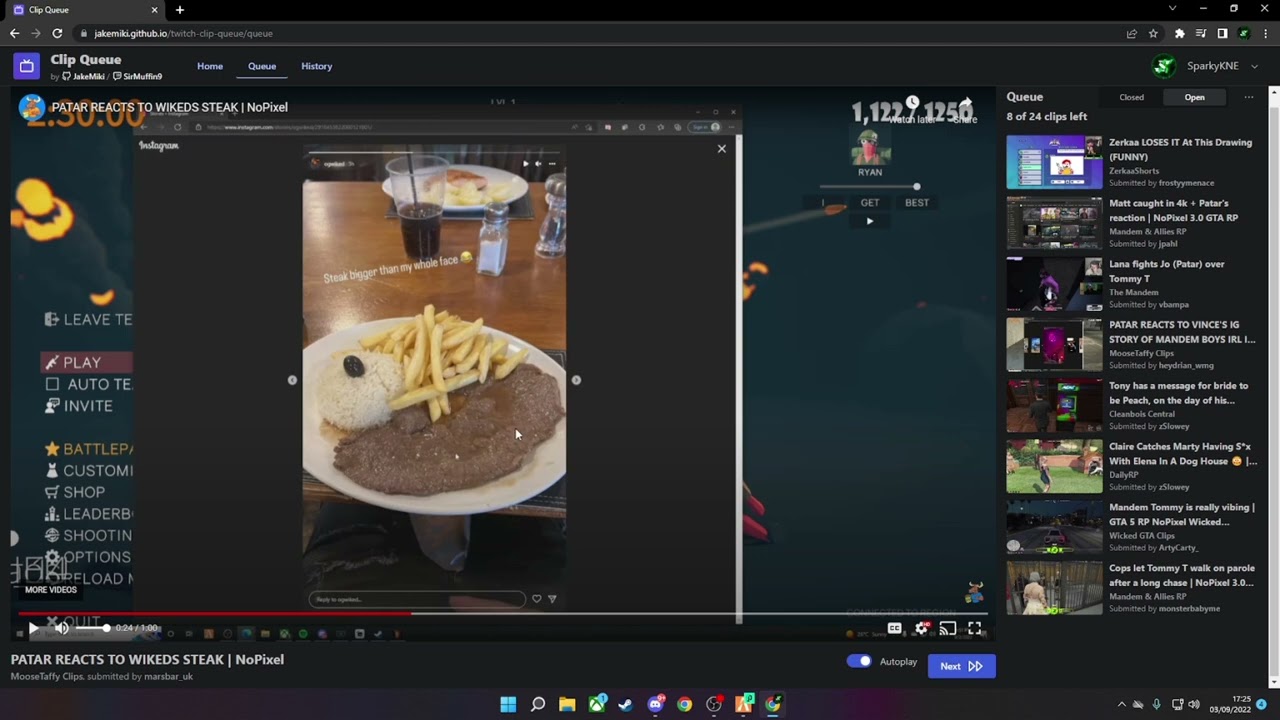 SK Reacts to Wiked's Steak