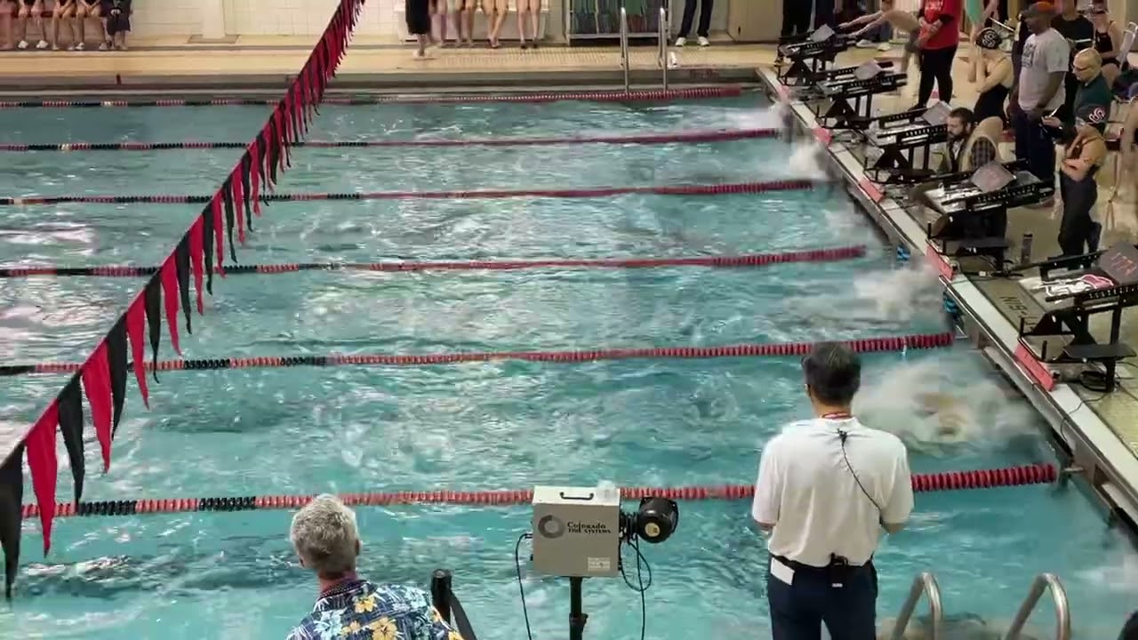 100 Free, Lane 2, Gold Medal 