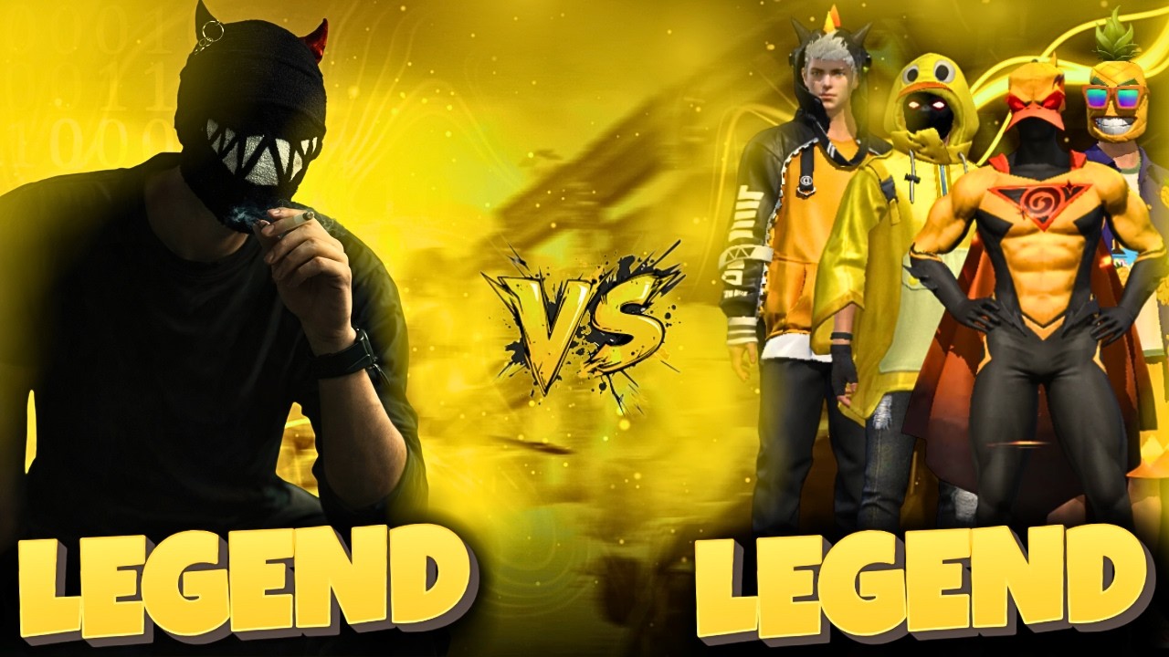 LEGEND VS LEGEND😈||HEADSHOT RATE 100%⚡||1 VS 4 FULL GAMEPLAY🎮 || GARENA FREE FIRE🔥||RYZEN 5 5600GT🖥️