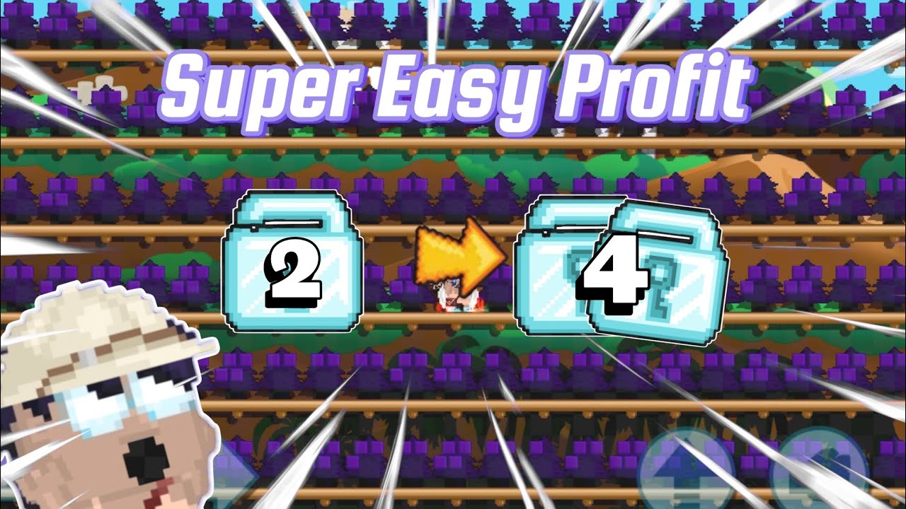 Growtopia Profit only 1 step mass easy double profit | Growtopia Profit 2024
