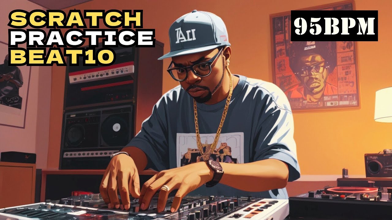 DJ Scratch Practice Loop Beat Instrumental 10【95BPM】