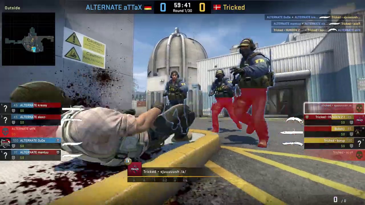 ESports - CS:GO, ALTERNATE aTTaX vs Tricked, LOOT.BET Season 2 (8th of April 2019), Nuke - Map 2