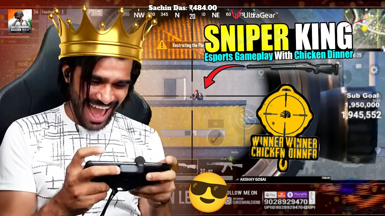 Sniper King Shreeman || Pro And Chicken Dinner Funny Gameplay
