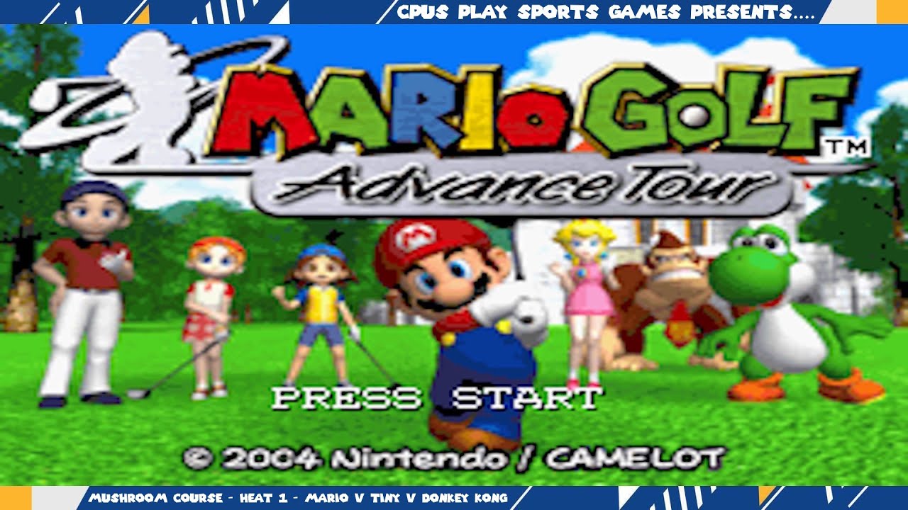 Mario Golf: Advance Tour - Mushroom Course - Heat 1 - Mario v Tiny v Donkey Kong