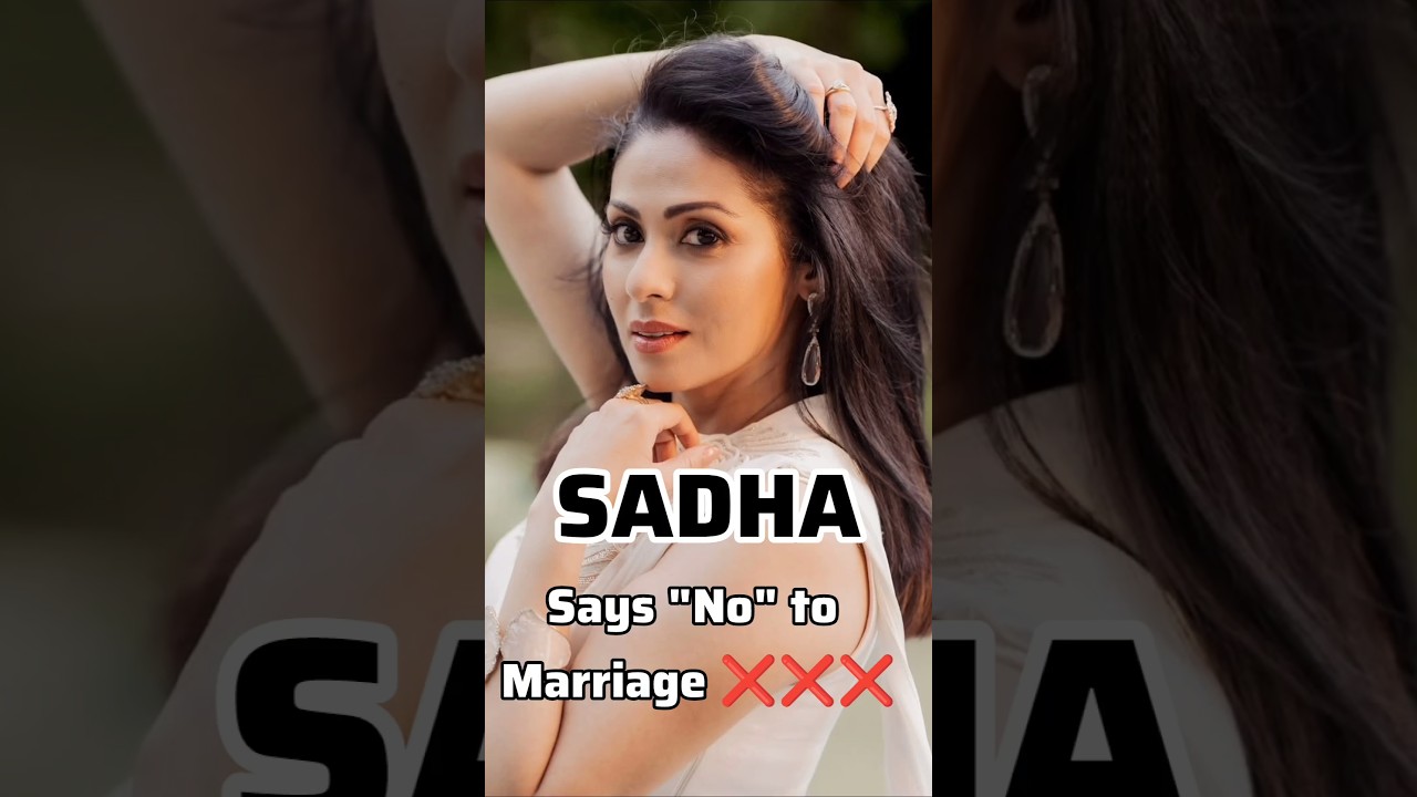 Actress Sadha not interested in marriage #sadha #shortvideo #shorts #tamilcinema #reels #shortsvideo