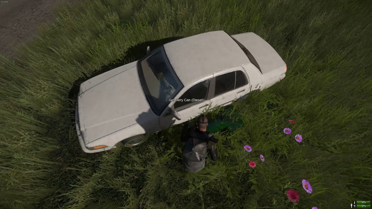 Miscreated: blowing up the ugly white car
