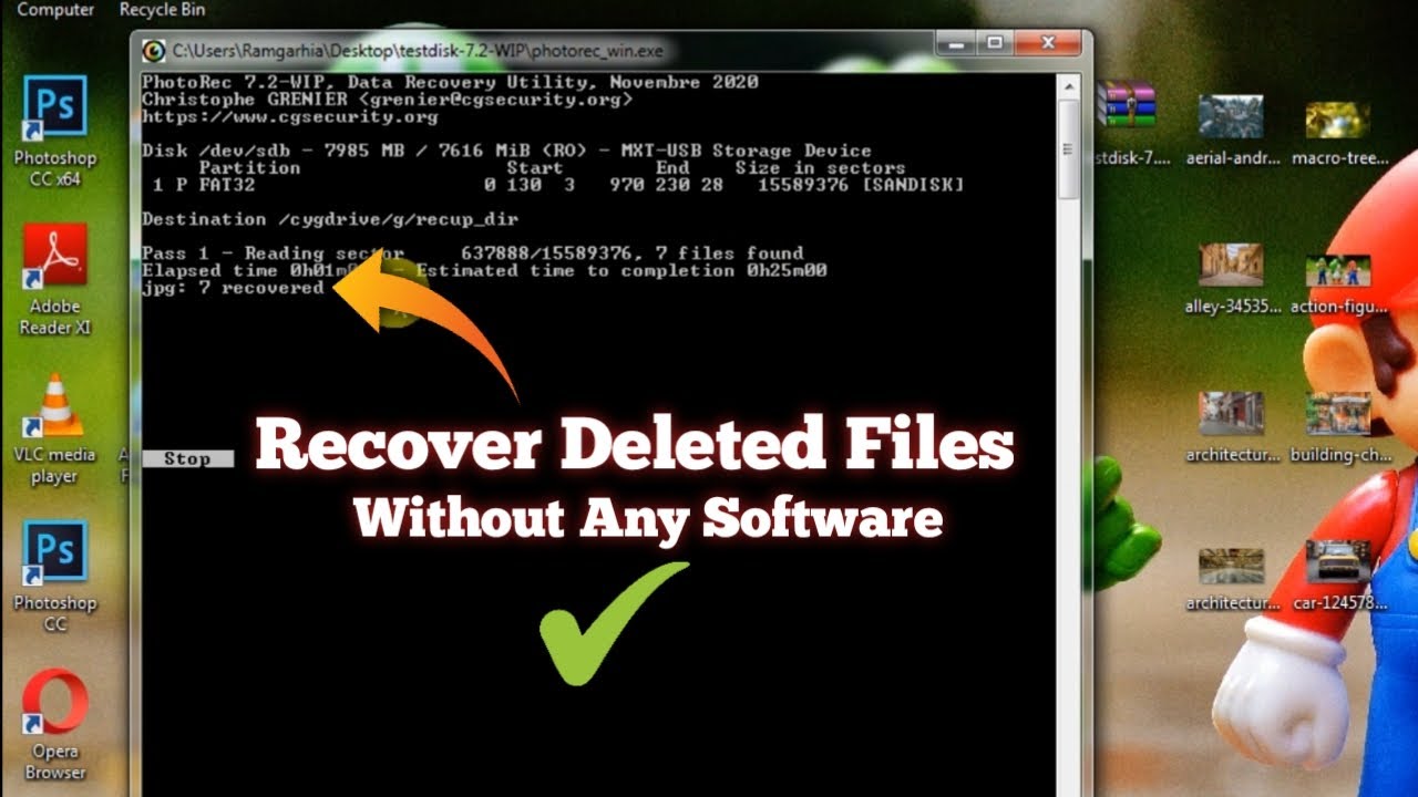 How to Easily Recover Deleted Files in Windows Using Cmd Tool | Without Any Software| Easy Steps