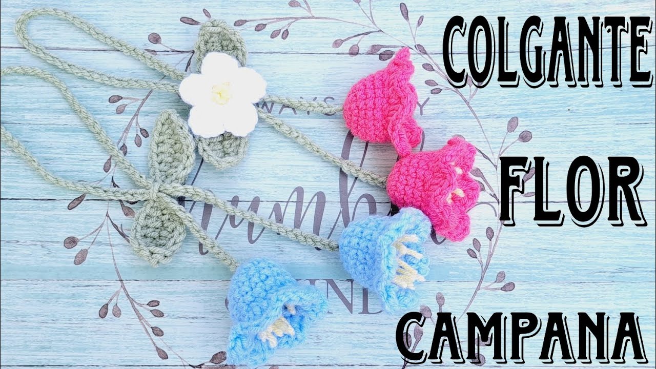 flor campana colgante para auto o llavero. 💰 se vende rapidísimo 💰