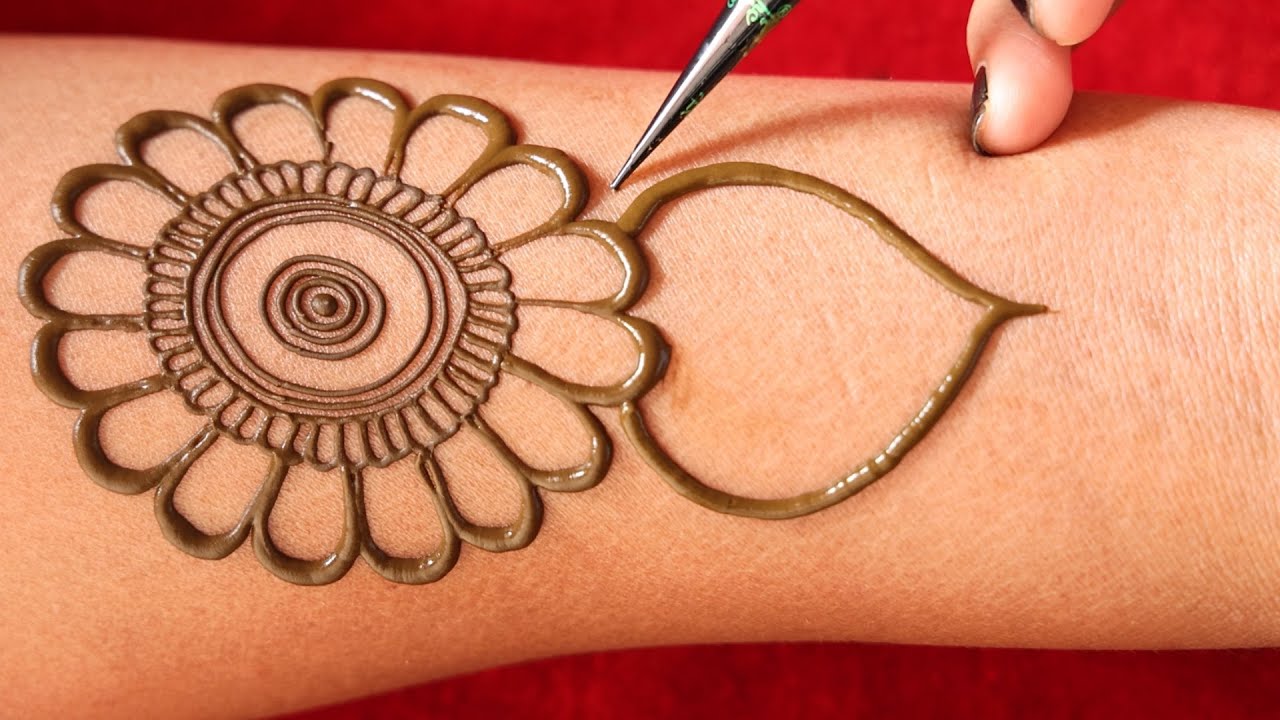 refreshing arabic mehndi design - simple henna design - latest arebic mehendi, new mehandi for hands