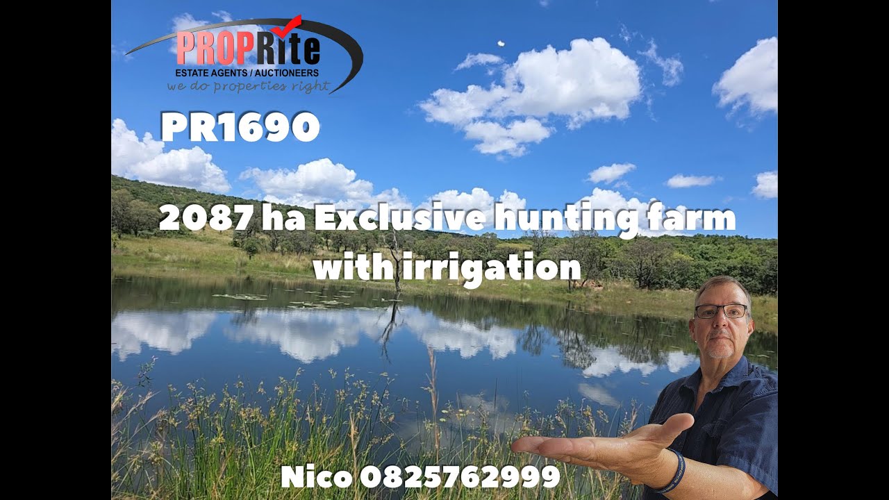 PR1690 EXCLUSIVE plus minus 2087 ha GAME FARM FOR SALE WATERBERG BIOSPHERE, LIMPOPO