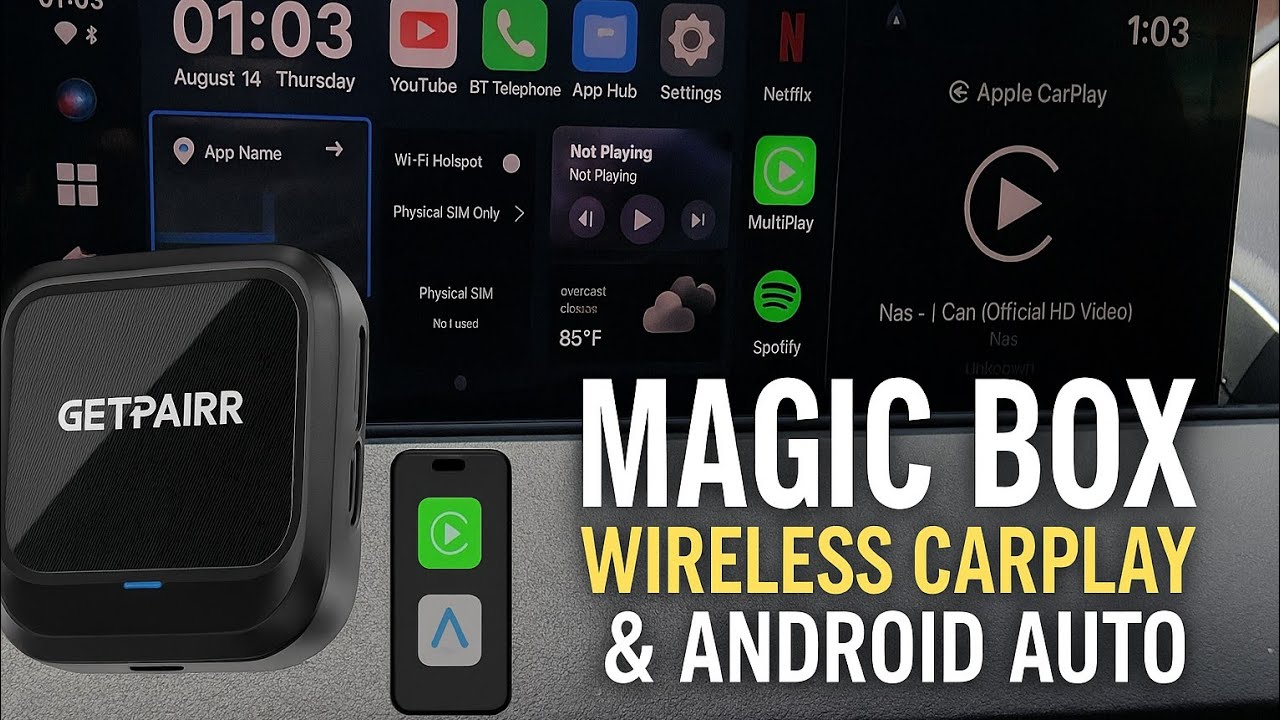 🚗 GETPAIRR Box 2.0 Review | Wireless CarPlay & Android Auto Magic Box!