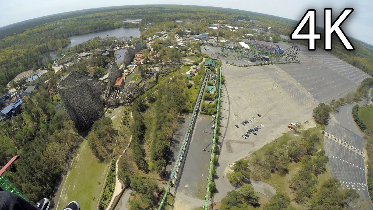 Zumanjaro: Drop of Doom на аттракционе 4K POV Six Flags Great Adventure