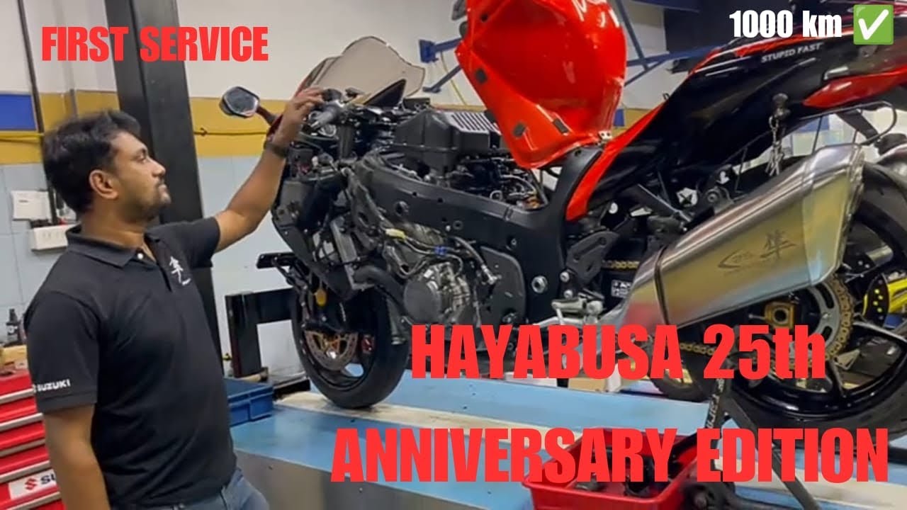 Hayabusa 25th Anniversary Edition 1st Service with Costings