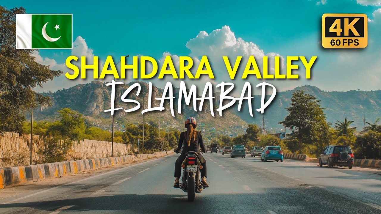 🇵🇰 Shahdara Valley Islamabad, Pakistan: 4K Motorcycle Tour & Captions