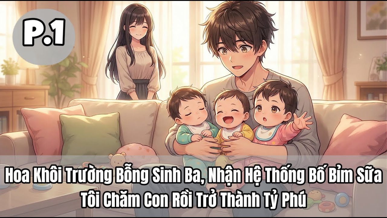 Hoa Khôi Trường Bỗng Sinh Ba, Nhận Hệ Thống Bố Bỉm Sữa, Tôi Chăm Con Rồi Trở Thành Tỷ Phú | P1
