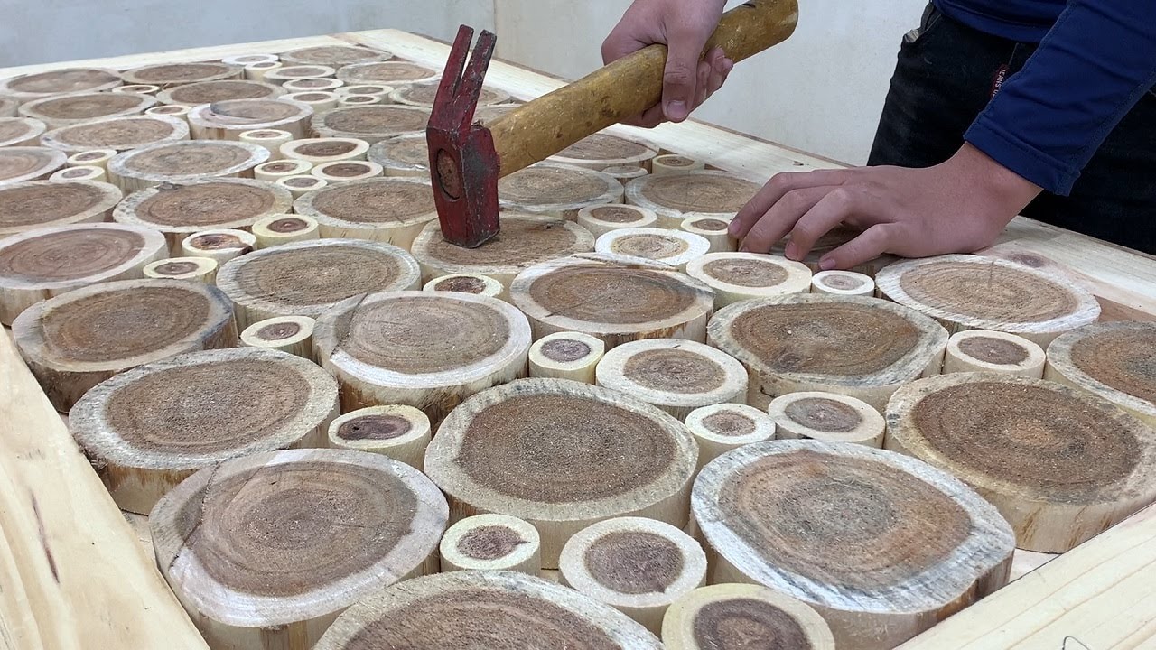 Woodworking Crafts Hands Always Creative Wonderful // Build Outdoor Wooden Table For Garden - DIY