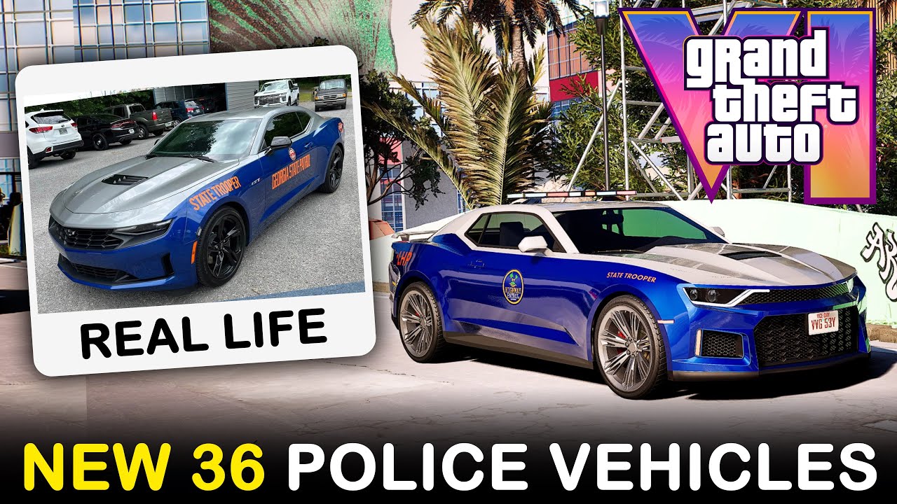 GTA VI - New 36 Police Vehicles from Leonidas State!  #gta6 #gta6trailer