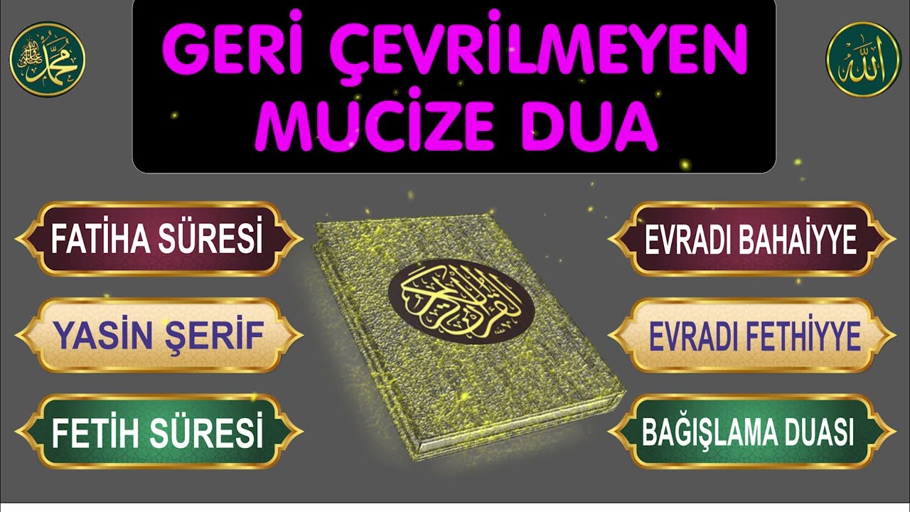 GERİ ÇEVRİLMEYEN DUA - BU GÜN VE GECENİN DUASI