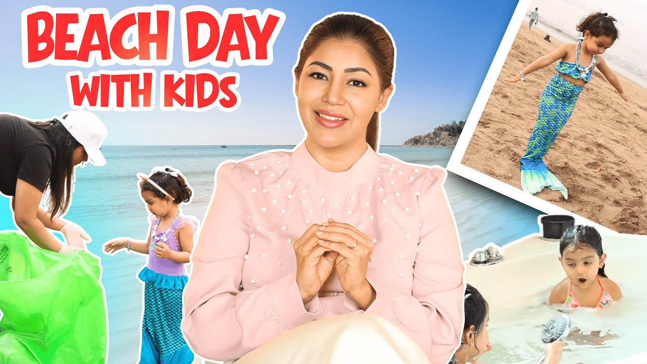 Beach day with kids | HINDI | Debina Decodes |