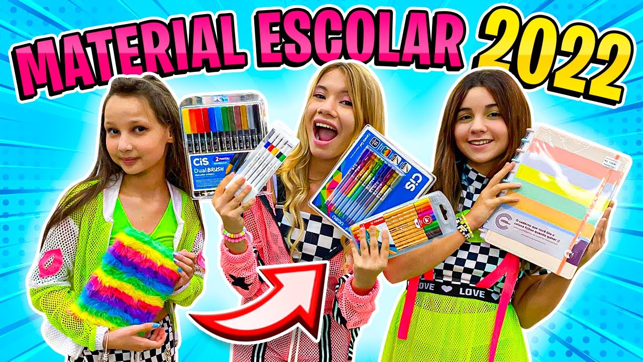 COMPRANDO MATERIAL ESCOLAR 2022 !!