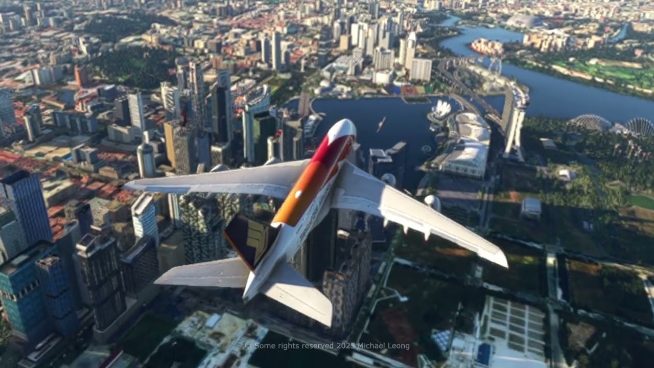 2025 12 09 FBW A380 SG50 flight Audio Remix Shorter Landing v5 4K 25