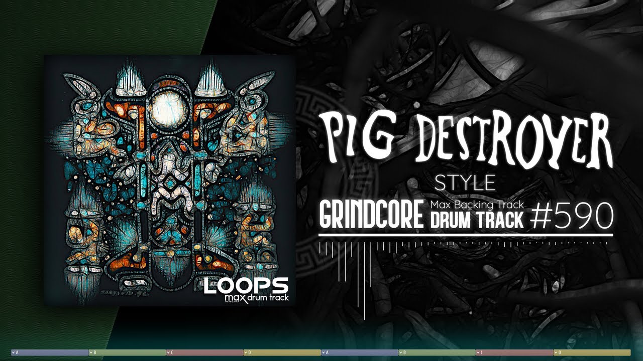 Grindcore Drum Track / Pig Destroyer Style / 100 bpm