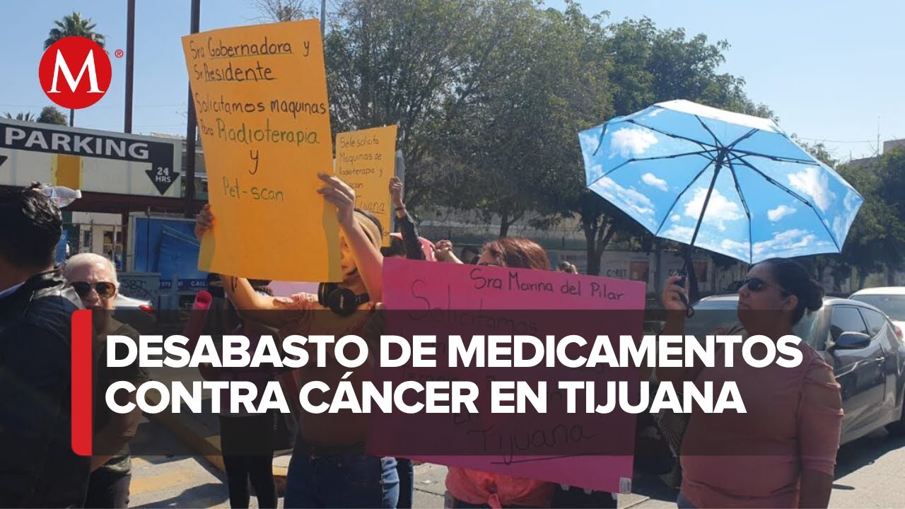Enfermos de cáncer protestan por la falta de atención en  hospital de Tijuana