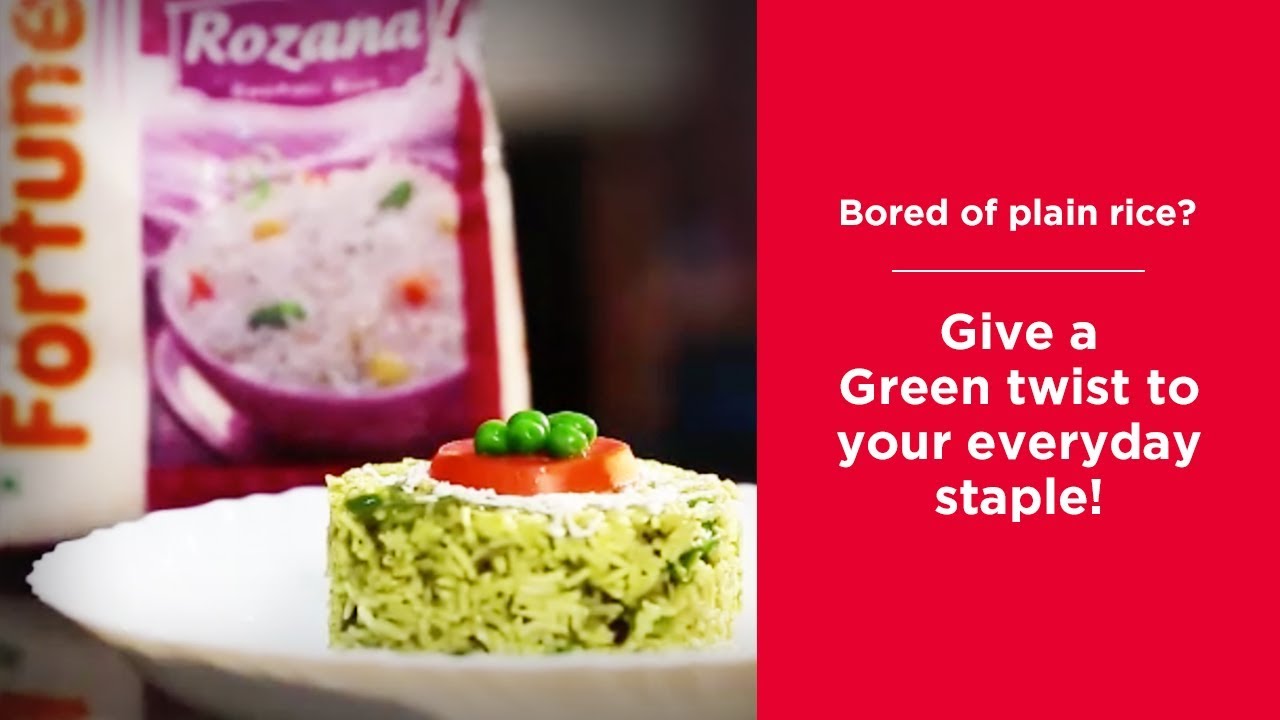 How to Make Healthy & nutritious Green Rice at home | Fortune Foods
